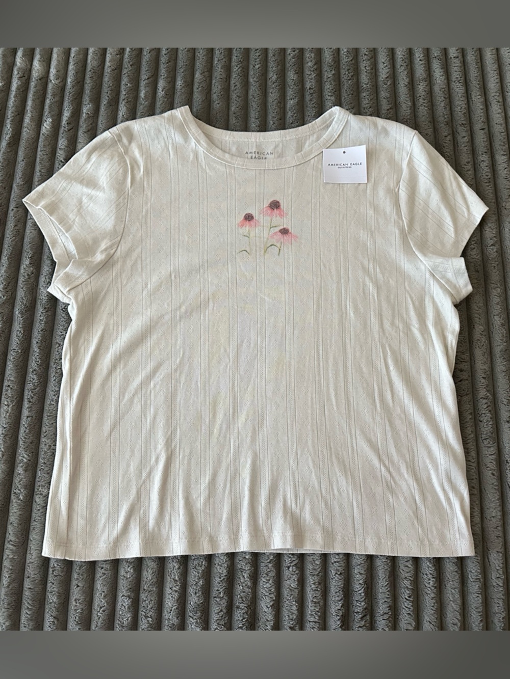 American Eagle Flower Baby tee